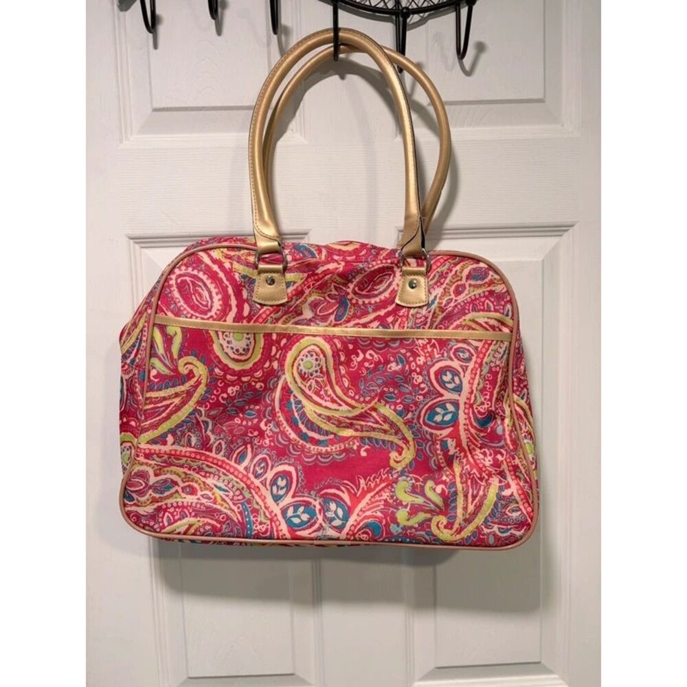 Paisley weekender overnight bag tote - Picture 1 of 6